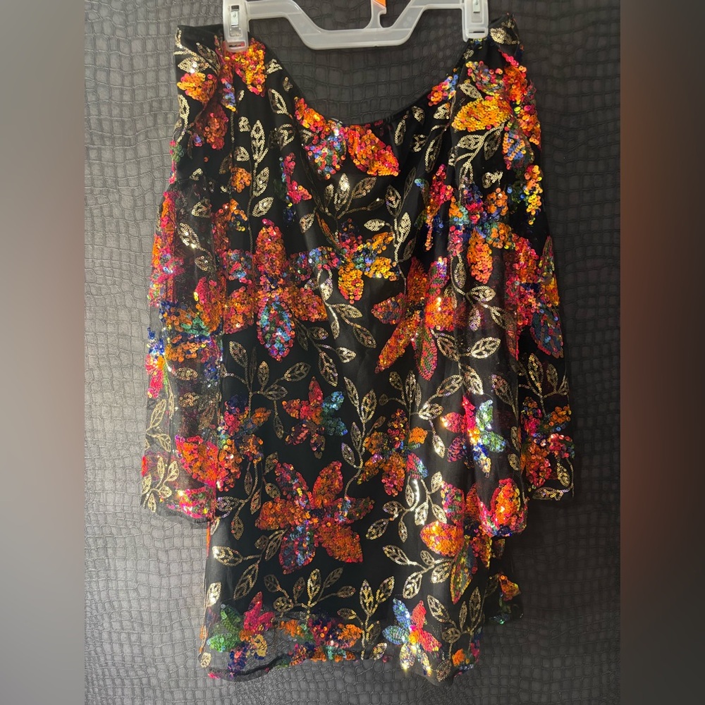 Southern Fried Chics sequin off the shoulder mini dress boutique NWT✨ - Picture 3 of 6